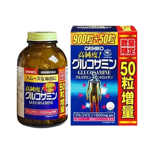 Viên uống xương khớp Glucosamine orihiro hộp 950 viên - Hình ảnh 2