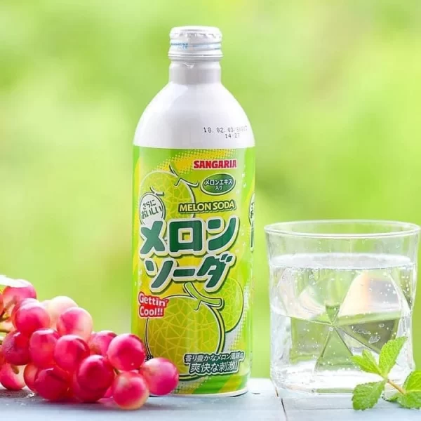 Nước soda Sangaria vị dưa lưới 500ml - Hình ảnh 2